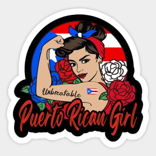 Puerto RIcan Girl Sticker